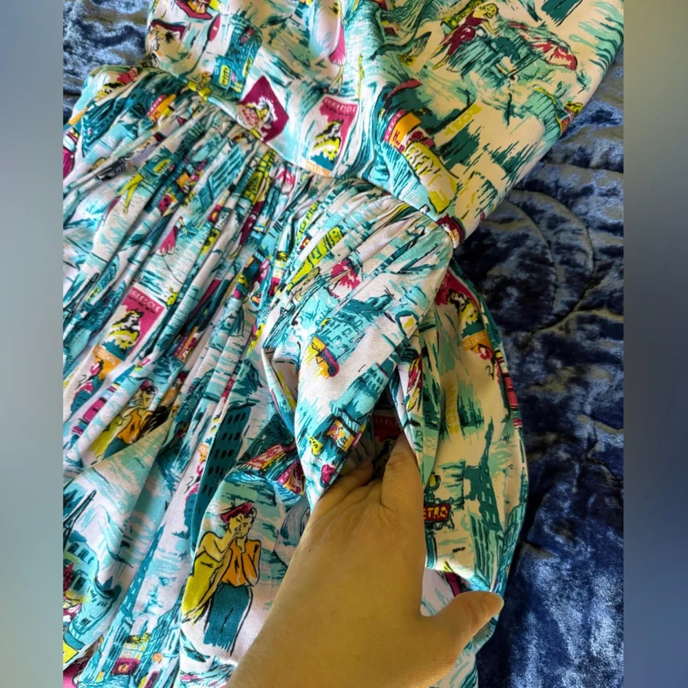 Pinup Couture Pinupgirl Clothing Paris Jenny Dress - Picture 6 of 7